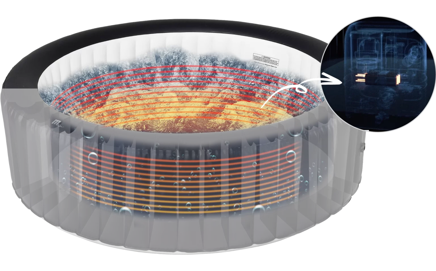 MSpa | Portland | 6 Person | Outdoor Hot Tub - Aqua Sports USA